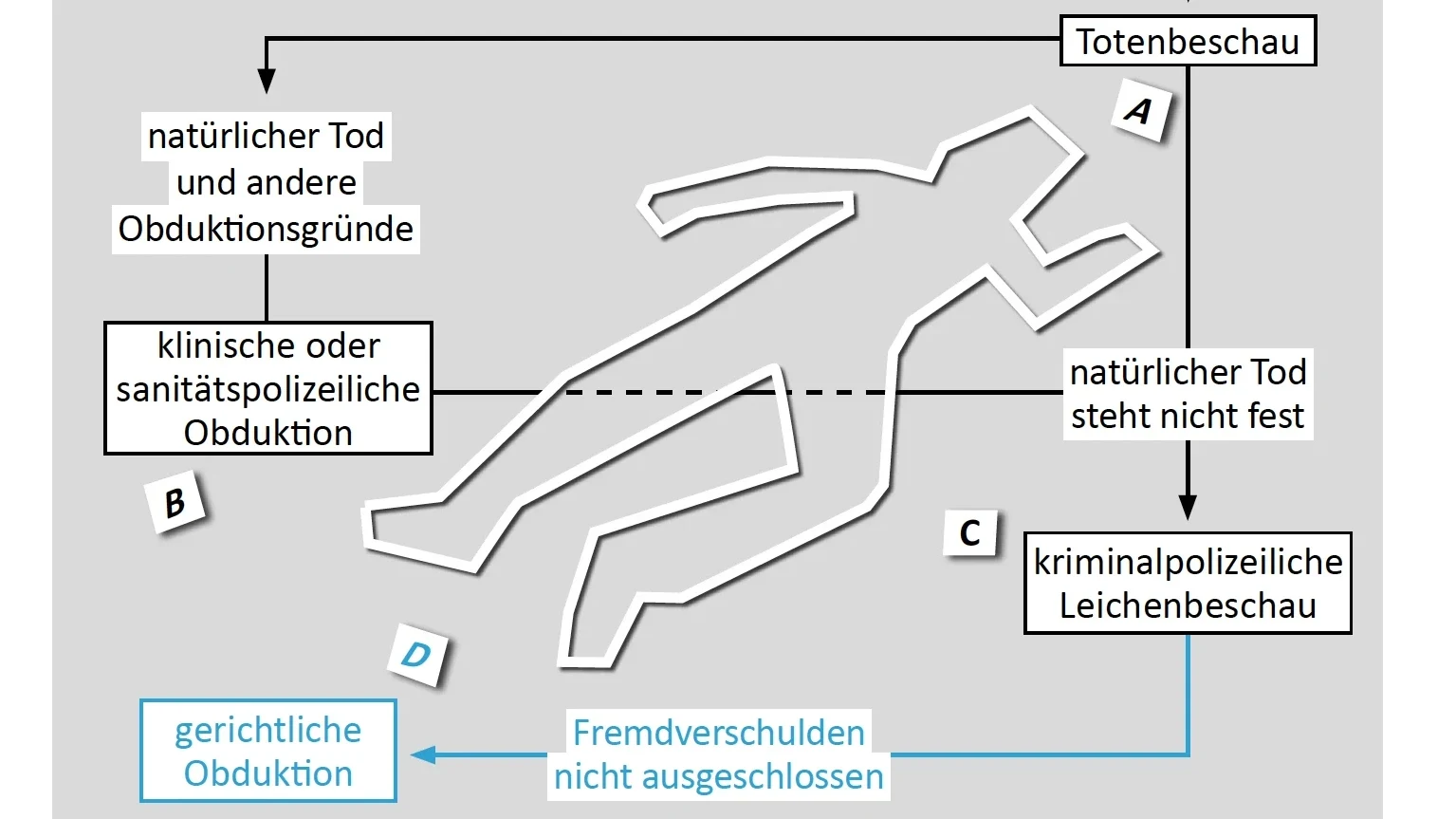Der Weg vom Todesfall zur Obduktion
